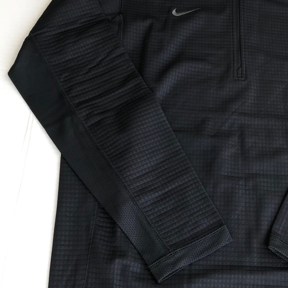 NEW NIKE MEN'S TEXTURED DRI FIT 1/2 ZIP JACKET - Picture 3 of 6
